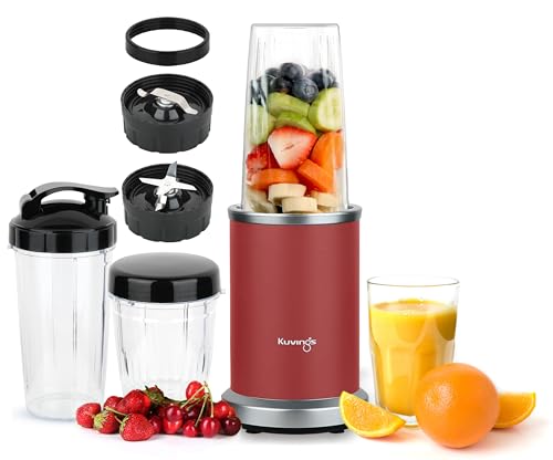 Kuvings New 2025 Nutri Blender Pro 2.0 Ferrari Red, Powerful 1000 W Motor, Upgraded 2 Blade Set For Wet & Dry, 2 Jars, Longest Warranty 7 Yrs, Mixer/Grinder/Smoothie Maker