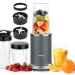 Kuvings 2025 New Nutri Blender Pro 2.0 Gunmetal Grey, Powerful 1000W Motor, Upgraded 2 Blades For Wet & Dry With 2 Jars, Mixer/Grinder/Smoothie Maker, Stainless Steel Body (Gunmetal Grey)