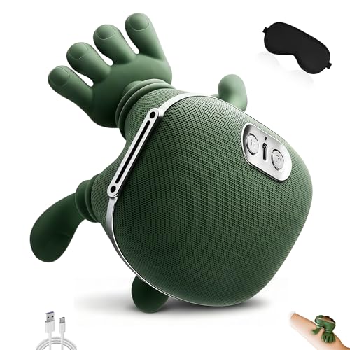 Helteko Bionic Heated Neck & Back Massager With Heat, Electric Deep Tissue 4D Kneading Massage Machine, Portable Pain Relief Massager For Shoulder, Waist, Leg & Full Body Muscle Relaxation (Green)