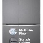 Lg 655 L Frost-Free Smart Inverter Double Door Side-By-Side Refrigerator (Gl-B257Hdsy, Dazzle Steel, Express Freeze | Multi Air-Flow)