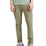 Amazon Brand – Symbol Men’S Slim Casual Trousers (Aw19Trs-Ess-4_Light Olive_34)