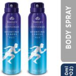 Yardley London Sporting League Body Spray -Pace Deodorant Spray  –  For Men(300 Ml, Pack Of 2)