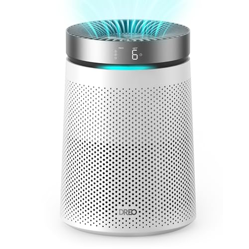 Dreo Air Purifier For Home, Cadr 173M³/H, 3-In-1 True Hepa Filter, Covers Up To 70.42M² (750Ft²), Led Air Quality (Aqi) Display, Rgb Ambient Light, Memory Function, Ultra-Quiet 25Db, 2 Year Warranty
