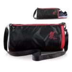 Lifelong Cotton 30 L Duffle Gym Bag For Men & Women | Adjustable Shoulder Bag | Water Resistant | Sports & Travel Bag With Shoe Compartment & Side Pocket (Black & Red),48.3Cm