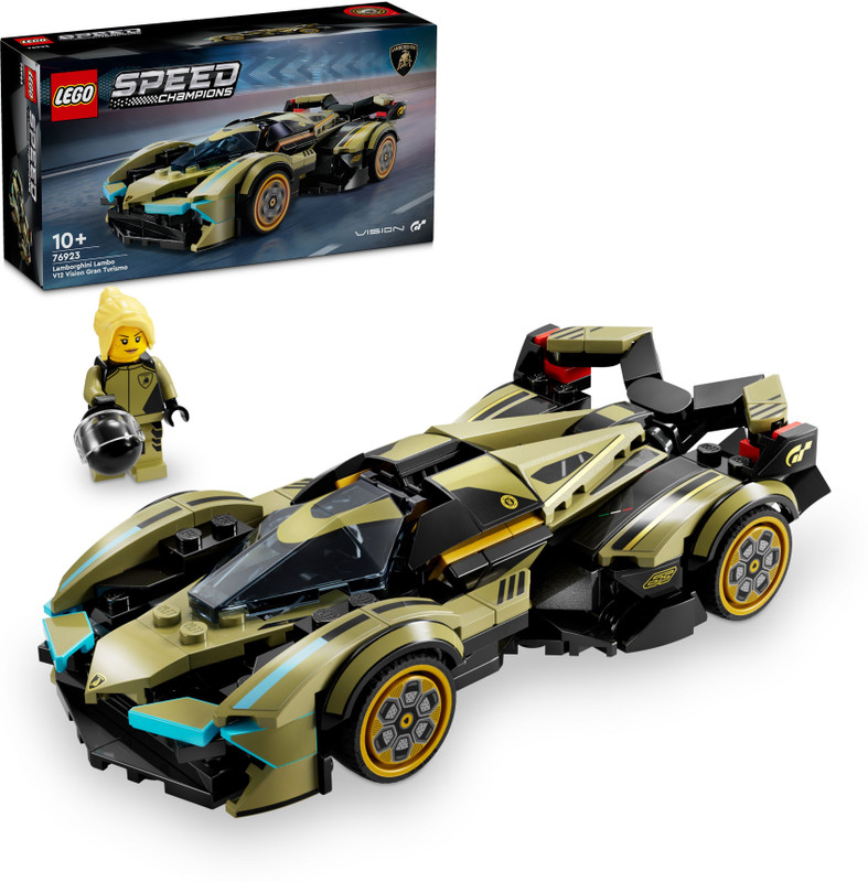 Lego Speed Champions Lamborghini Lambo V12 Vision Gt Super Car 76923 (230 Blocks)(Multicolor)