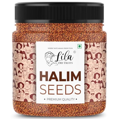 Lila Dry Fruits Halim Seeds 250G Jar Pack | Aliv Seed | For Eating And Weight Management | Garden Cress Seeds | Grown In India | Export Quality Haleem Seeds For Hair Growth Perfect For Gifting