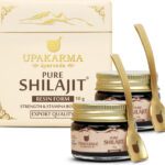 Upakarma Pure Shilajit Resin | Boost Strength, Stamina & Performance |Rich In Fulvic Acid(Pack Of 2, 20 G)