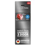 Bosch Maxflex Convert 335L, 3 Star Inverter Frost Free Triple Door Refrigerator (Cmc36K03Ni, 8-In-1 Convertible, Uv Protected Body Shield, Vitafresh Technology, Adaptive Ui, Smoky Steel)