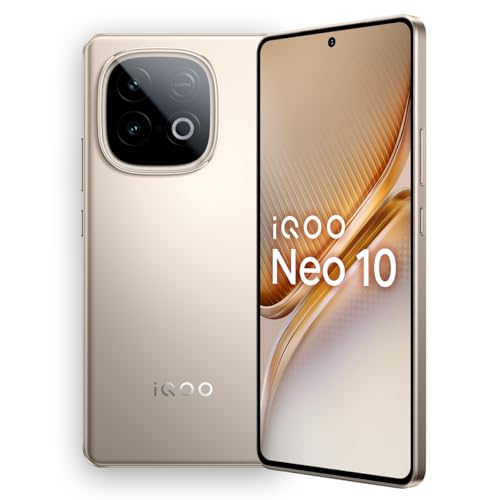 Iqoo Neo 10 (Titanium Chrome, 8Gb Ram, 256Gb Storage) | Snapdragon 8S Gen 4 Processor & Supercomputing Chip Q1 | 7000 Mah Battery | Segment’S Highest 144 Fps Gaming Smartphone