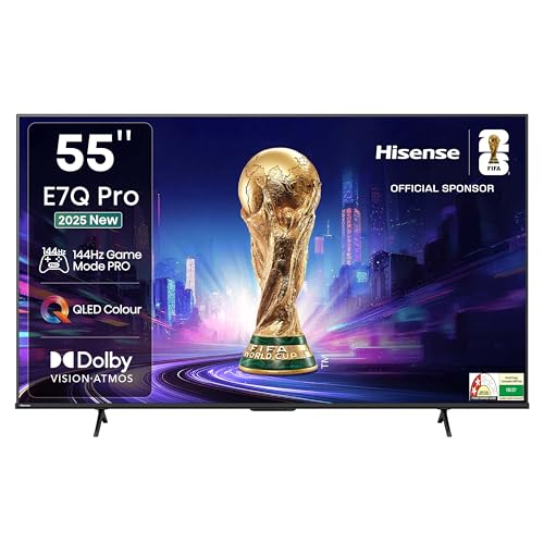 Hisense 139 Cm (55 Inches) E7Q Pro Series 4K Ultra Hd Smart Qled Tv 55E7Q Pro (Charcoal Grey)