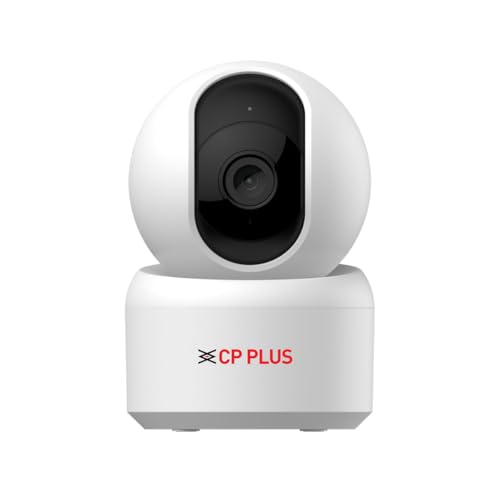 Cp Plus 2Mp Full Hd Wi-Fi Cctv Camera For Home With Motion Tracking | Smart Detection Suite | Night Vision | Cloud Recording | View & Talk | Supports Ok Google | Ctc Cyber Secure | Cp-E25Q