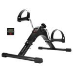 Amazon Brand – Symactive Fitness Mini Cycle Pedal Exerciser | Heavy Material | With Adjustable Resistance Levels And Digital Display | Compact & Portable Design (Black)