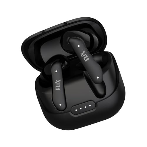 Flix (Beetel T22 Nitro Buds True Wireless In Ear,Bluetooth V5.4(Quick Paring),10Mm Super Bass Drivers,Ipx4 Rated,Quad Mic With Enc,Touch Controls, 50Hrs Playback, Ai Voice Assistant (Xtw-T22)(Black)