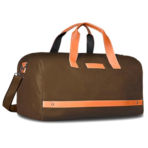Nordia Rover Classic 30L Duffel – Rustic Brown Ember Edition | Stylish Unisex Multipurpose Gym &Travel Duffel Bag With Shoe Pocket