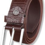 Metronaut Men Casual, Evening, Formal, Party Brown Artificial Leather, Texas Leatherite Belt
