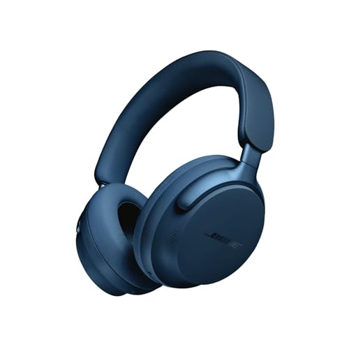 Bose Quietcomfort Ultra Bluetooth Headphones, Wireless Headphones With Spatial Audio, Over Ear Noise Cancelling Headphones With Mic, Up To 24 Hours Of Battery Life, Lunar Blue – Limited Edition Color