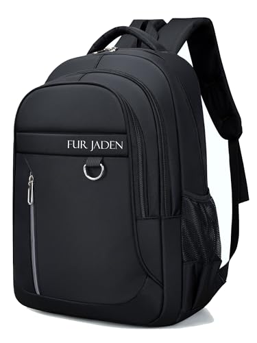 Fur Jaden 35L Travel Professional Backpack With 15.6 Inch Laptop Compartment I 3 Large Compartments I Organizer Pockets I For Men Women Boys Girls I School And College Bagpack (Black)