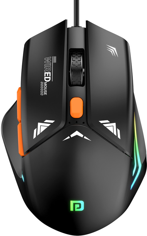 Portronics Por 2015 Wired Ambidextrous Optical  Gaming Mouse(Usb 2.0, Black)