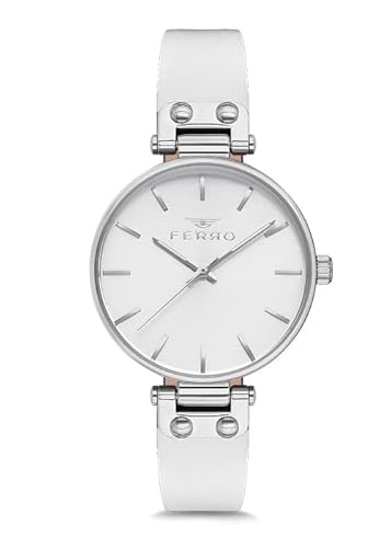 Ferro Aversa Analog White Dial Women’S Watch-F2894B-962-A