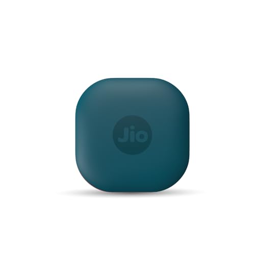 Jiotag Air For Ios (Blue) Worldwide Tracker, Pair With Apple Find My App For Keys, Luggage, Bikes, Purses Etc. Inside & Outside Bluetooth Range, No Sim/Subscriptions Required, 1+1 Year Battery, 120 Db