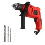 Hillgrove Hgcm1013M2 All Purpose 700W Drill Machine With 5Pcs Hss Drill Bits For Making Holes In Metal/Wood/Concrete With Reverse Rotaion And Variable Speed Pistol Grip Drill (13 Mm Chuck Size)