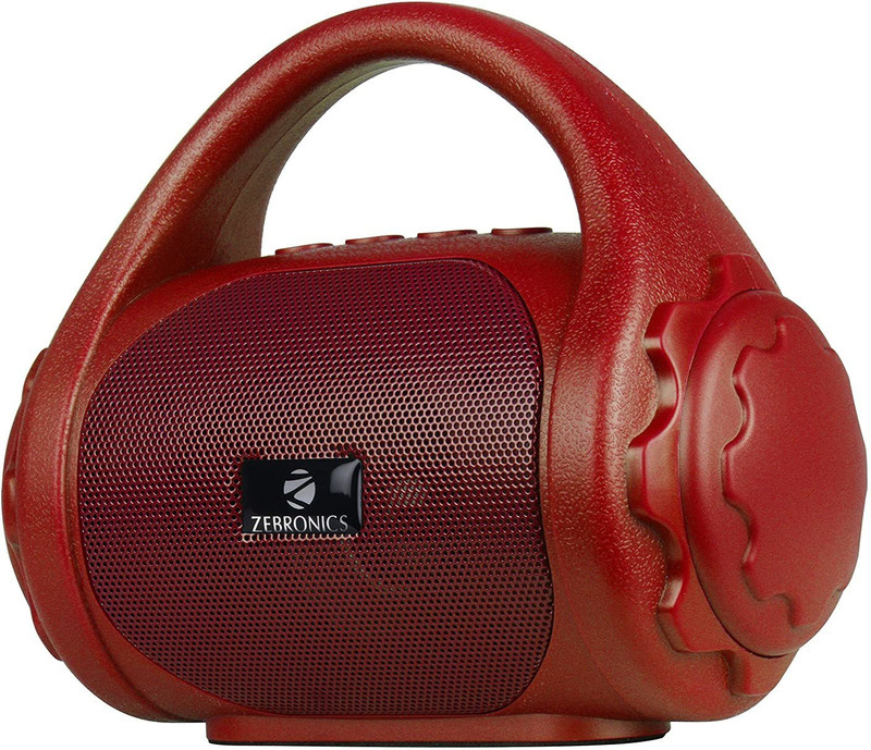 Zebronics Pspk9 (County) With Built-In Fm Radio ,Aux Input 3 W Bluetooth Speaker(Red, Mono Channel)