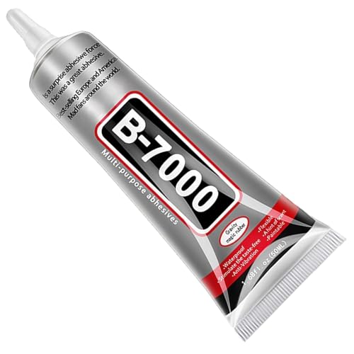 B-7000 Multi-Purpose Adhesive Glue (50Ml) | Industrial Strength Transparent Glue For Jewelry, Crystal Crafts, Shoes, Fabric, Phone Screen Repair, Metal, Plastic & Glass | Waterproof & Flexible Bond