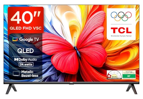 Tcl 101 Cms (40 Inches) V5C Series Full Hd Smart Qled Tv Google Tv 40V5C