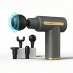 Sellastic Quickrelief Full Body Massager Gun For Pain Relief | Mini Deep Tissue Massage Machine | 4 Specialized Head For Legs, Back, Neck & Body Pain Relief