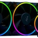 Razer Hanbo Chroma Rgb All-In-One Liquid Cooler Argb Pump Cap: Ultimate Aio Design – Quiet, Argb Fans – Silent, Liquid Cooling – Pwm Fan Controller Support – Rgb Chroma Argb – 240Mm-Rc21-01770100-R3M1