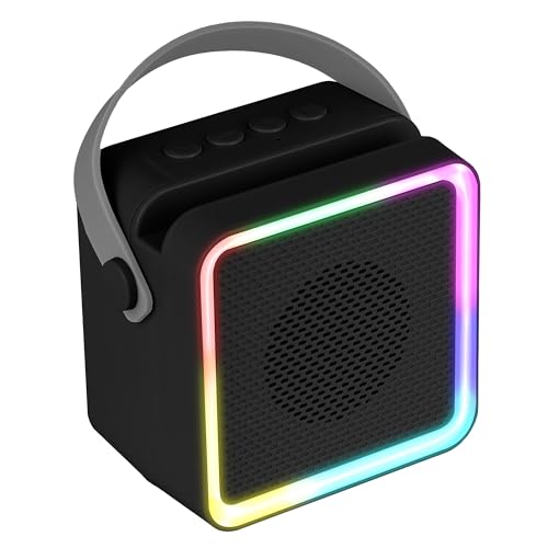 Zebronics County 8, Portable Bluetooth Speaker, 8 Watts, Upto 7 Hours Playback, Passive Radiator, Btv5.3 | Tws | Usb | Msd, Rgb Led, Call Function, Compact Design, Carry Strap (Black)