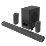 Zebronics Zeb-Juke Bar 9500Ws Pro Dolby 5.1 Soundbar With Wireless Satellites, Dolby Audio, 525 Watts Output Power, 16.5Cm Subwoofer, Hdmi Arc, Optical, Bt V5.0, Led Display, Wall Mount And Aux,Black