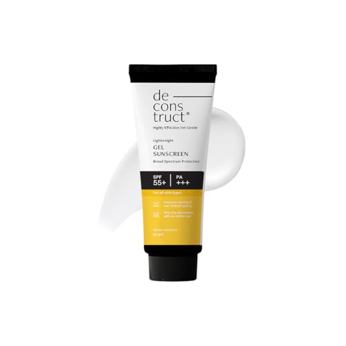 Deconstruct Gel Sunscreen For Oily Skin | In – Vivo Tested Spf 50 + And Pa+++ | Matte, Lightweight & Airy, Non-Greasy | For Oily, Combination & Normal Skin | For Men & Women – 50G