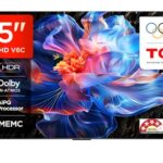 Tcl 189 Cm (75 Inches) Metallic Bezel Less Series 4K Ultra Hd Smart Led Google Tv 75V6C (Black)