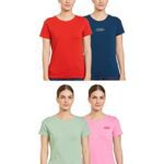 Amazon Brand – Symbol Women’S Regular Fit T-Shirt (Pack Of 4) (Sym-Aw22Wte-006_Multicolor 20 Xl)
