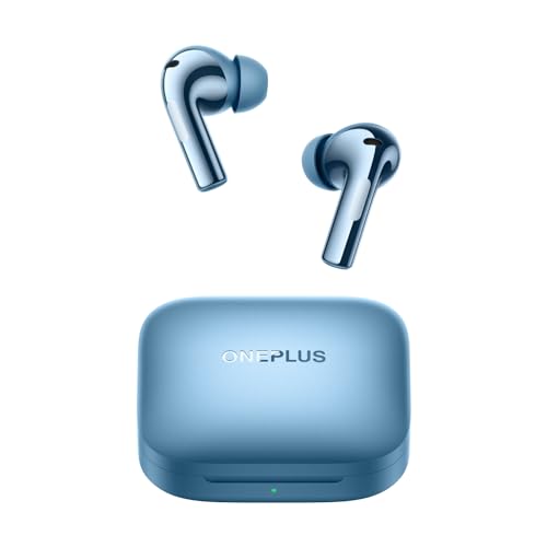 Oneplus Buds 3 Truly Wireless Bluetooth Earbuds With Upto 49Db Smart Adaptive Noise Cancellation,Hi-Res Sound Quality,Sliding Volume Control,10Mins For 7Hours Fast Charging With Upto 44Hrs Playback