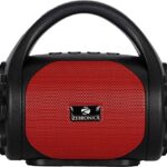 Zebronics Zeb-County Wireless Bluetooth Portable Speaker With Supporting Carry Handle, Usb, Sd Card, Aux, Fm & Call Function. (Black+Red)
