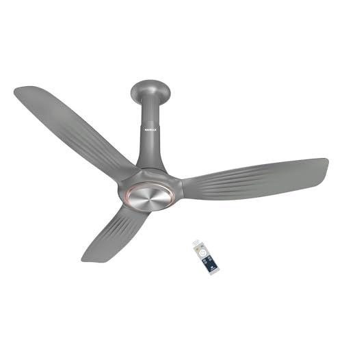 Havells 1200Mm Inox Underlight Bldc Ceiling Fan | Remote Controlled, Smart Fan, Iot Enabled, Alexa & Google Home Compatible | 5 Star Rated, Upto 60% Energy Saving, 2 Year Warranty | (Mettalic Gray)