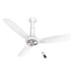 Havells 1200Mm Inox Bldc Ceiling Fan | Remote Controlled, Smart Fan, Iot Enabled, Alexa & Google Home Compatible | 5 Star Rated, Upto 60% Energy Saving, 2 Year Warranty | (Pack Of 1, Pearl White)