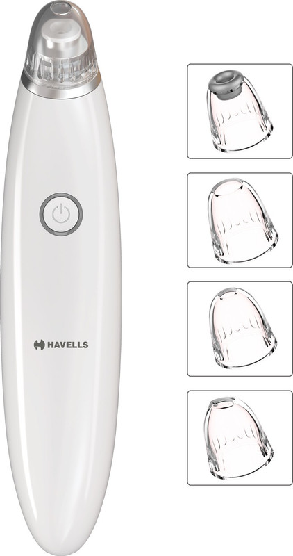 Havells Pore Cleanser – Sc5060, Blackhead/ Whitehead Remover, 3 Suction Modes – Low/ Medium/ High, Fast Charge Facial Cleanser System & Brush
