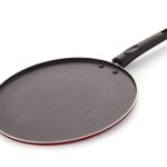 Nirlon Non Stick Dosa Tawa With Handle | Non Stick Dosa Pan, Chapati Tawa, Roti Tawa For Kitchen | Gas Stove Compatible Tawa (29 Cm, Red)[New_3_Mm_St12]