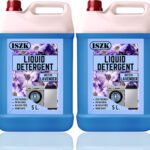 Iszk Liquid Detergent 10L Fabric Softening Agents Included Lavender Liquid Detergent(2 X 5000 Ml)