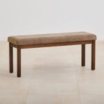 Home Centre Hercules Fabric Dining Bench – Brown