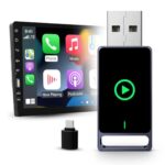 Shakti Technology Ridewave 2-In-1 Wireless Carplay Adapter – Wireless Carplay & Android Auto, Bluetooth Connectivity, Only For Cars With Oem Installed Wired Android Auto/Carplay – 6 Months Warranty