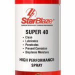 Star Blaze Super 40, 5-In-1 Multifunctional High-Performance Spray, Plastic-Safe, Cfc-Free Rust Removal Aerosol Spray(400 Ml)