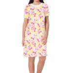 Allen Solly Girls Dresses Blue-Pink