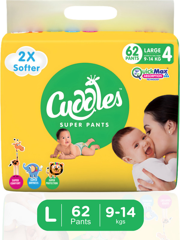 Cuddles – Super Pants Style Diaper – L(62 Pieces)