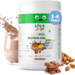 Little Joys Nutrimix Lite For Kids 2-6 Year, Improves Gut Health, Chocolate Flavour(350 G)