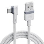 Portronics Konnect L Por-1403 Fast Charging 3A Type-C Cable 1.2 Meter With Charge & Sync Function For All Type-C Devices (White)