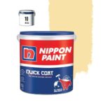Nippon Paint Quick Coat Interior Emulsion Paint – 10 Kg (Buttermelt)-Quick Drying, Good Coverage, Low Voc-Paint For Wall, Living Room